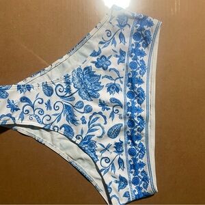 SHEIN‎ Blue Floral Bikini Bottom